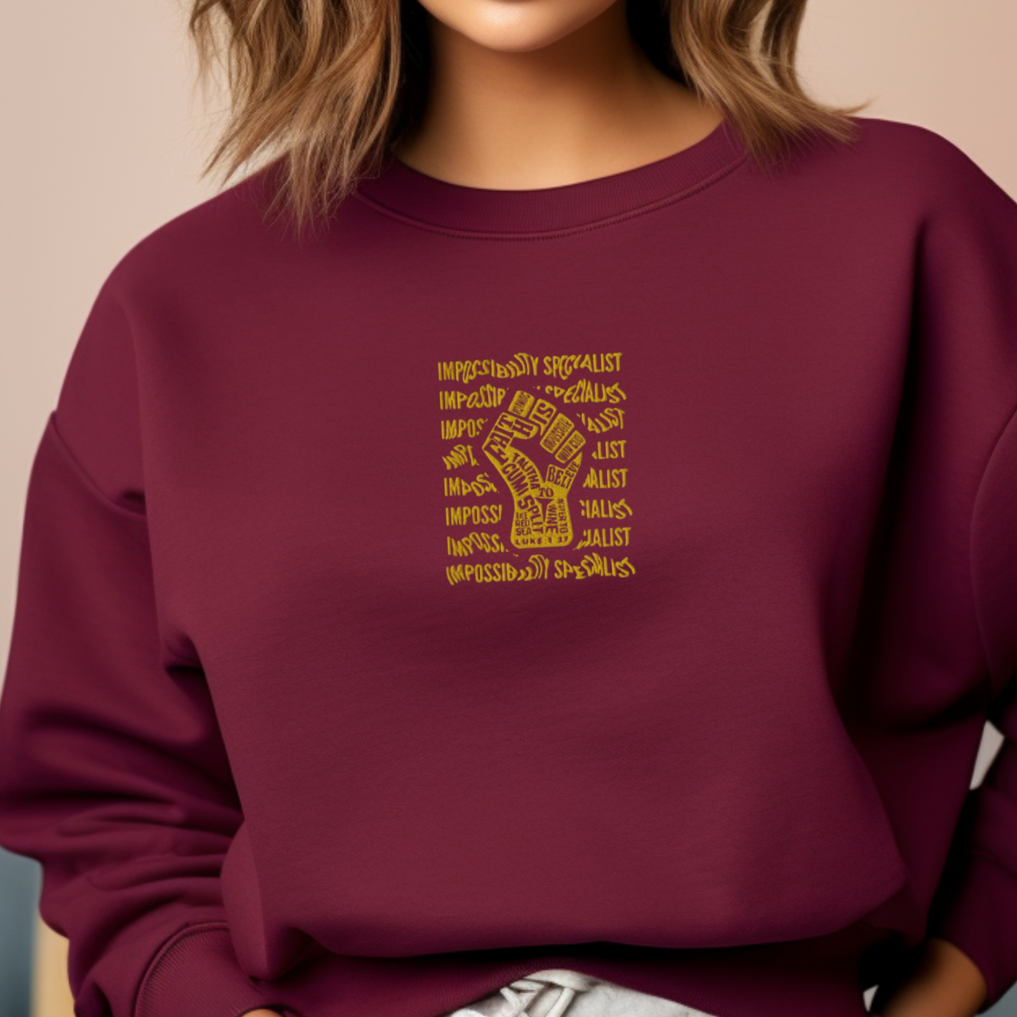 Impossibility Specialist Embroidered Sweatshirt