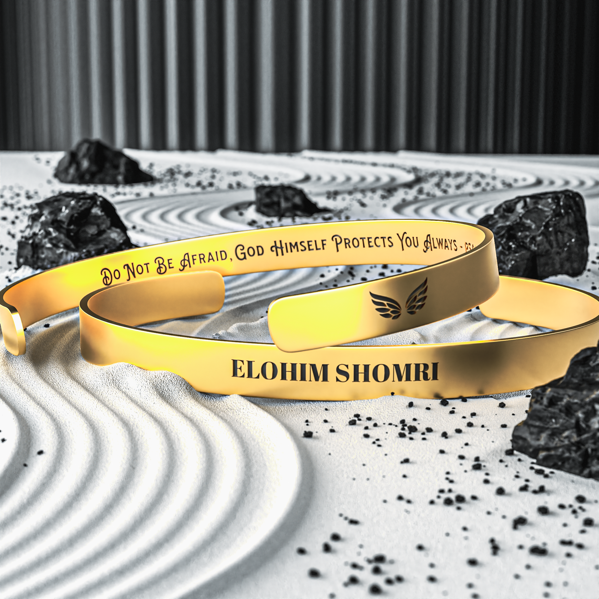 Elohim Shomri Luxury Cuff Bracelet | Gold, Silver, Rose Gold