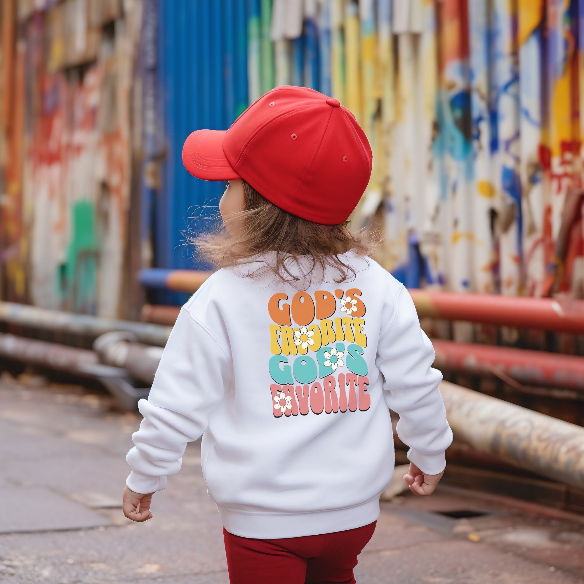 God's Favorite Cozy Retro Youth Sweatshirt