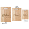 Gladness Charming Maple Laser Engraved Cutting Board with Handle | Soul Food Chopping Board | 3 Sizes | Wedding Gift | Gift