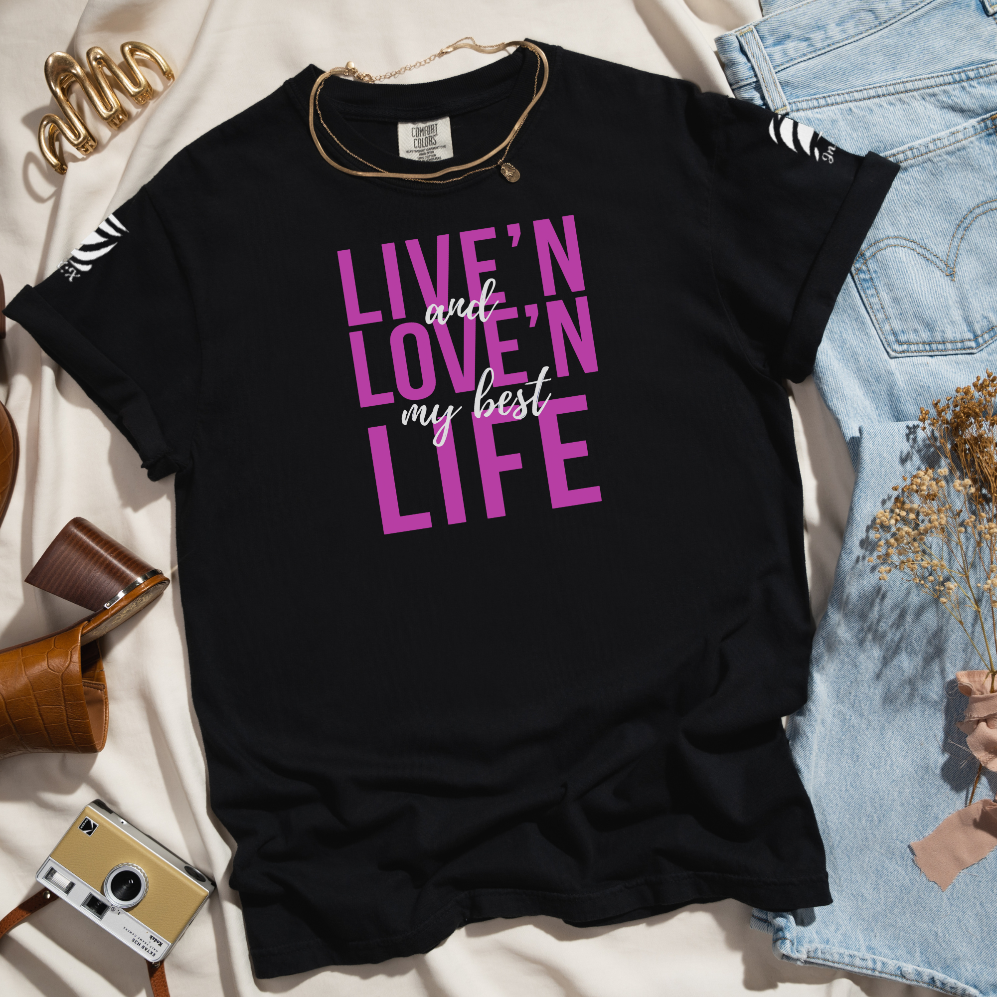 Live'n & Love'n My Best Life T-shirt - Inspired by John 10:10