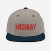Yadah Embroidered Snapback Baseball Hat - Red and Blue