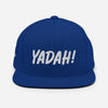 Yadah Embroidered Snapback Baseball Hat - White