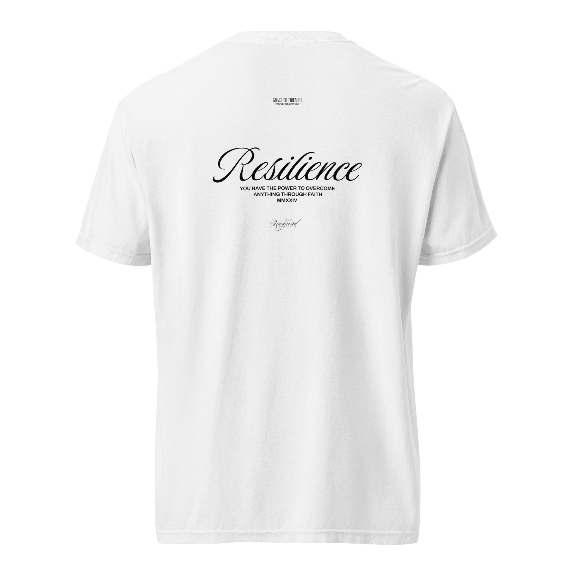 Resilience - Undefeated Tee - Inspired by Proverbs 24:16, Faith & Strength