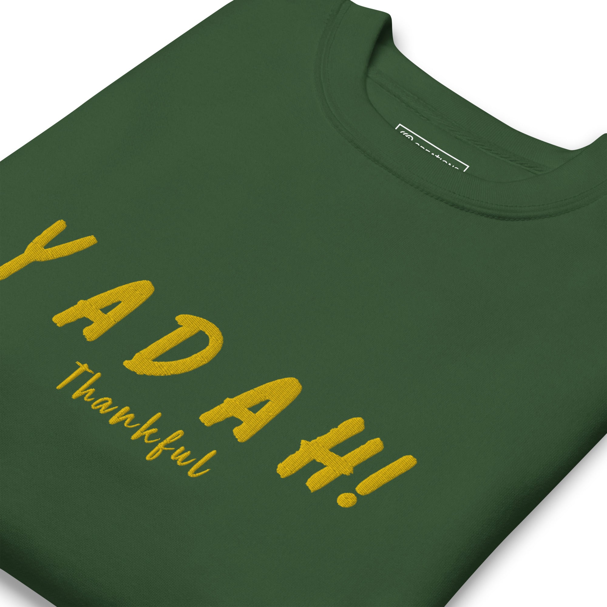 Yadah Gold and Pink Embroidered Crew Neck Sweatshirt