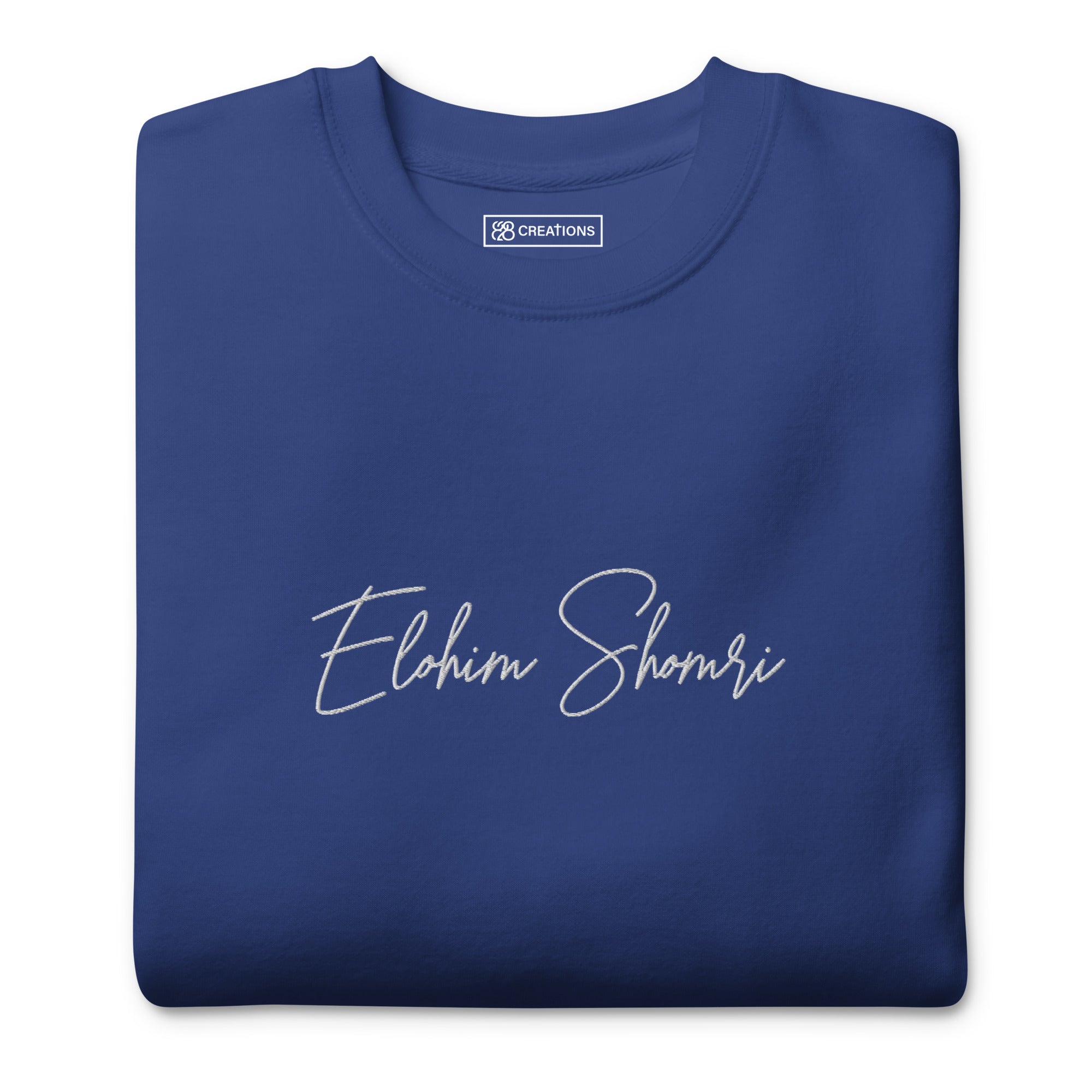 Elohim Shomri Embroidered Crew Neck Sweatshirt