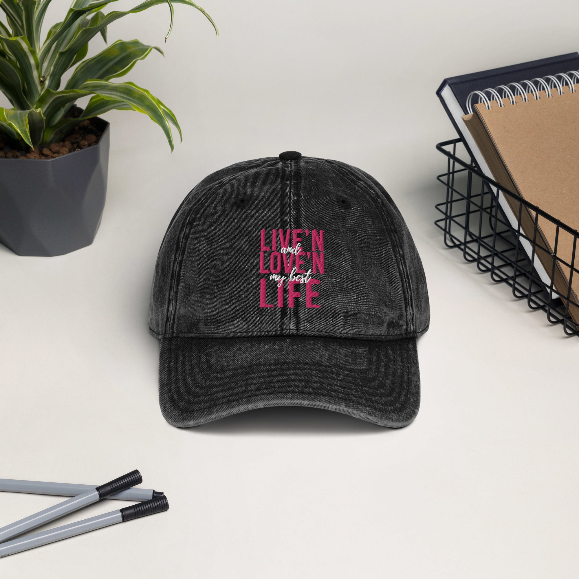 Live'n & Love'n My Best Life - Vintage Cotton Twill Cap